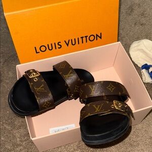 Louis Vuitton Monogram Brown Sandals